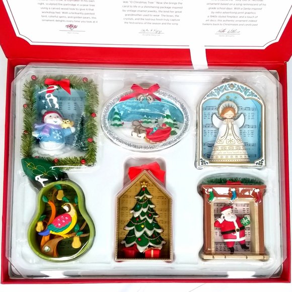 2018 Hallmark Songs Of The Season 6 Ornaments - Picture 2 of 6